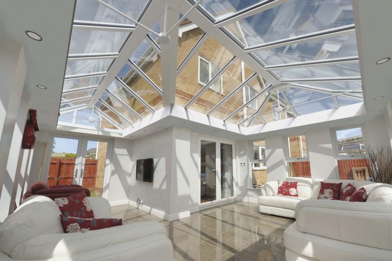 glass conservatory roof ynysmaerdy